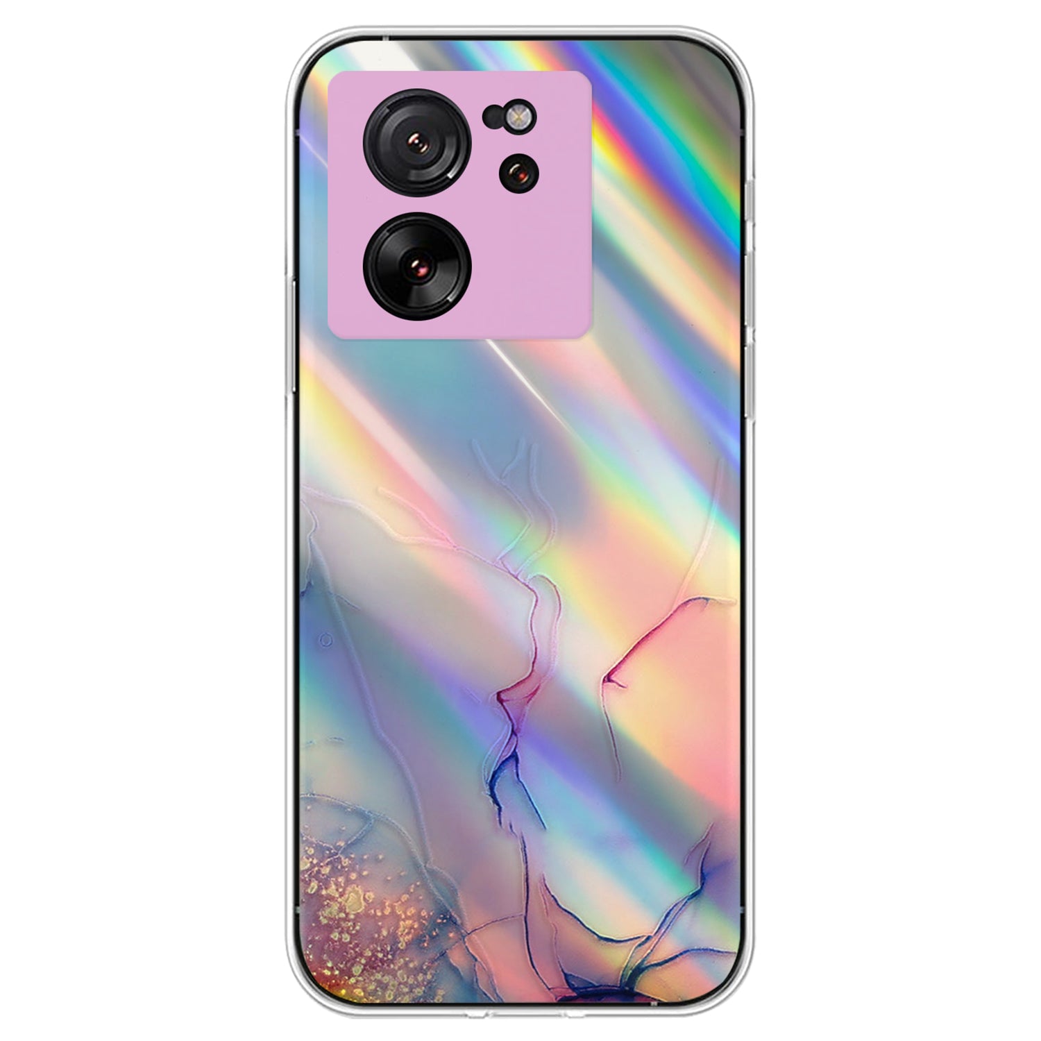 For Xiaomi Redmi K60 Ultra / 13T / 13T Pro TPU Case Marble Pattern Colorful Laser Phone Cover