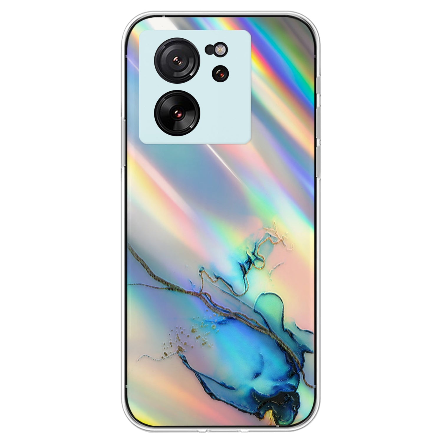 For Xiaomi Redmi K60 Ultra / 13T / 13T Pro TPU Case Marble Pattern Colorful Laser Phone Cover