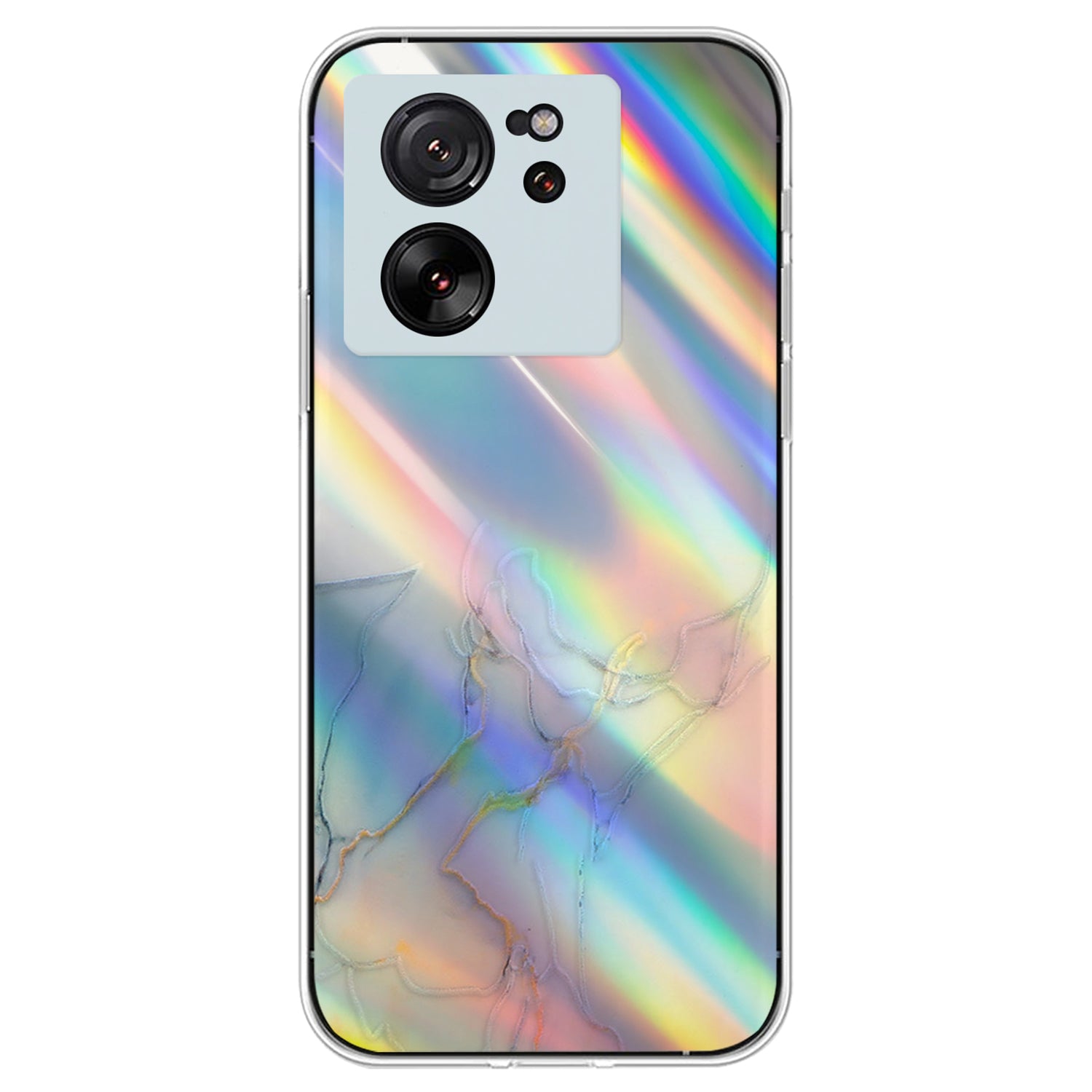 For Xiaomi Redmi K60 Ultra / 13T / 13T Pro TPU Case Marble Pattern Colorful Laser Phone Cover