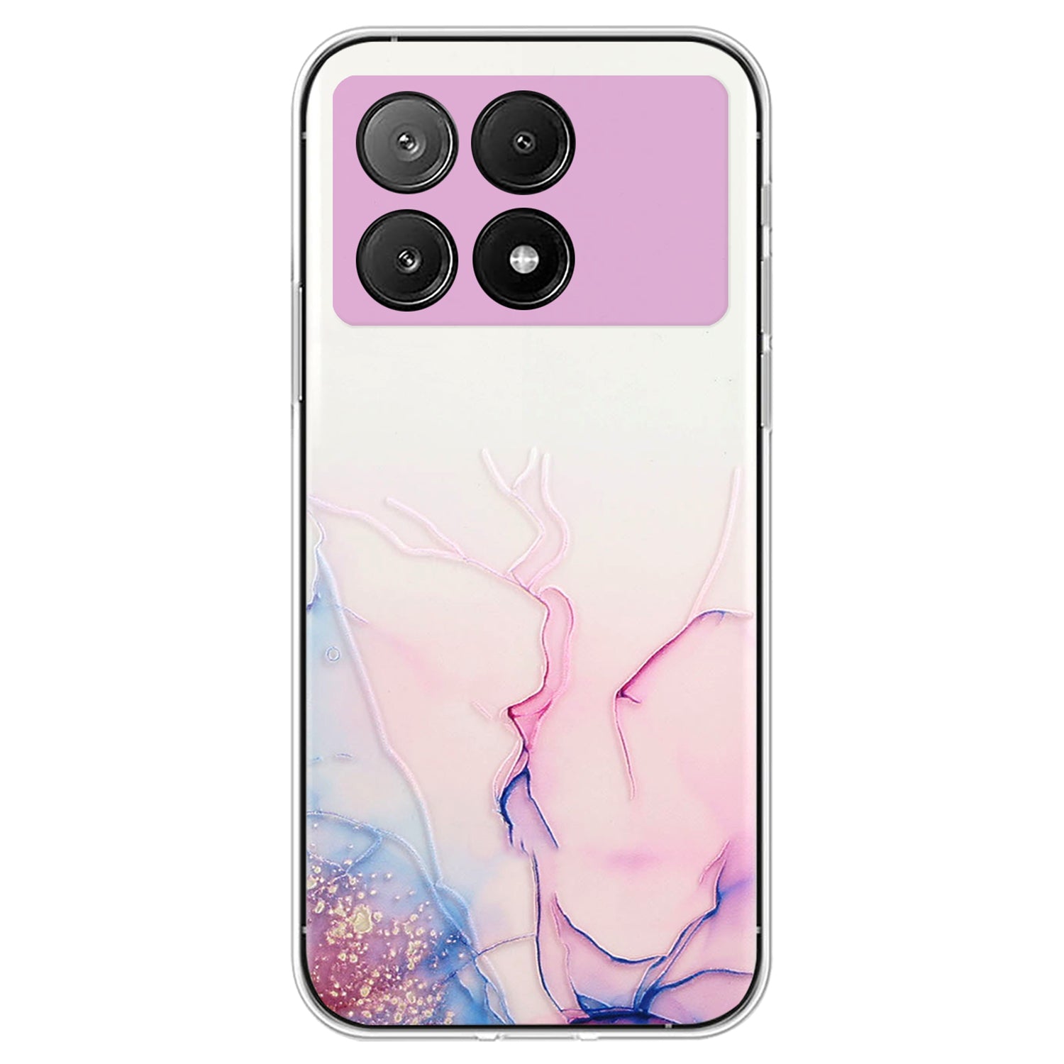 For Xiaomi Redmi K70E 5G / Poco X6 Pro 5G TPU Case Marble Pattern Embossing Shockproof Phone Cover