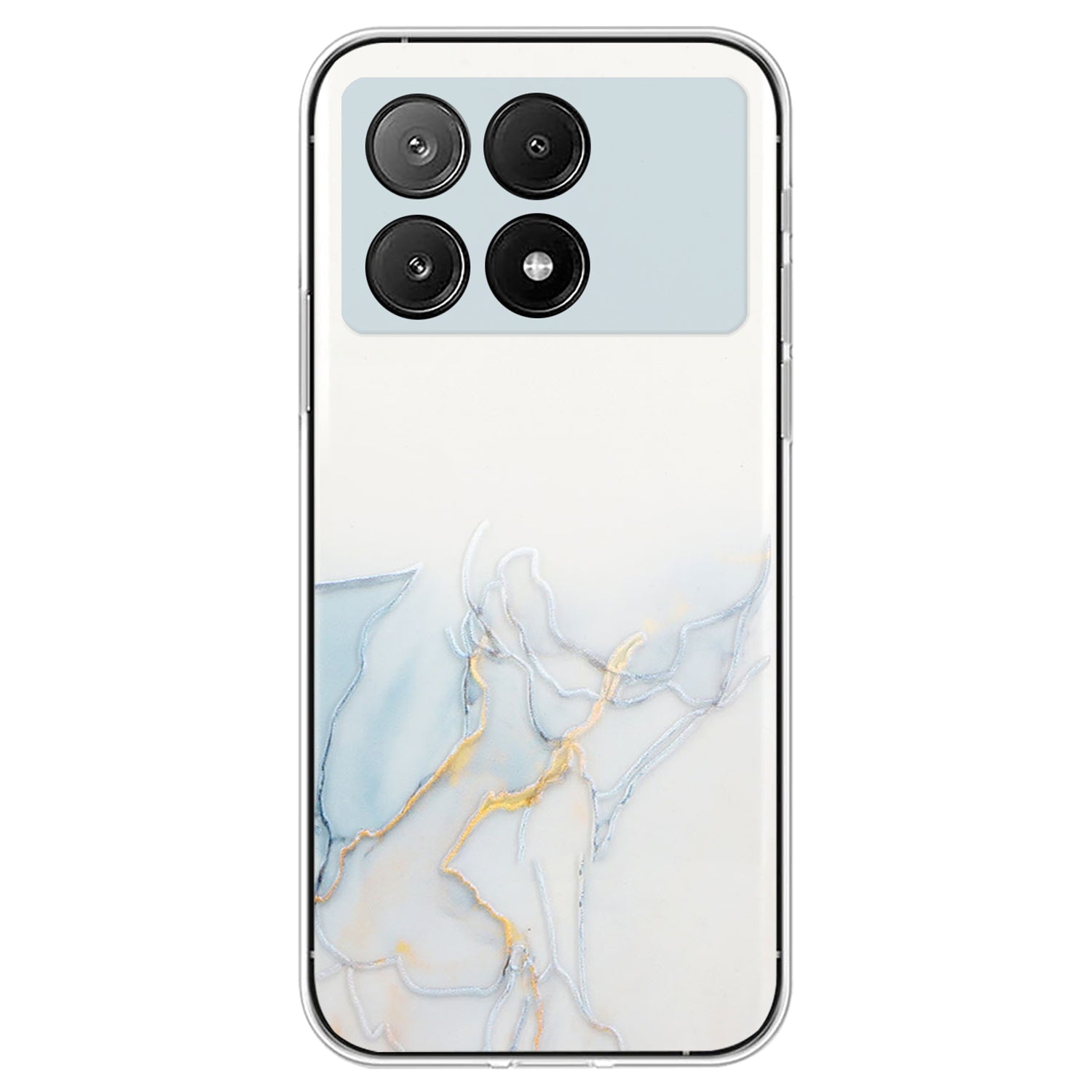 For Xiaomi Redmi K70E 5G / Poco X6 Pro 5G TPU Case Marble Pattern Embossing Shockproof Phone Cover