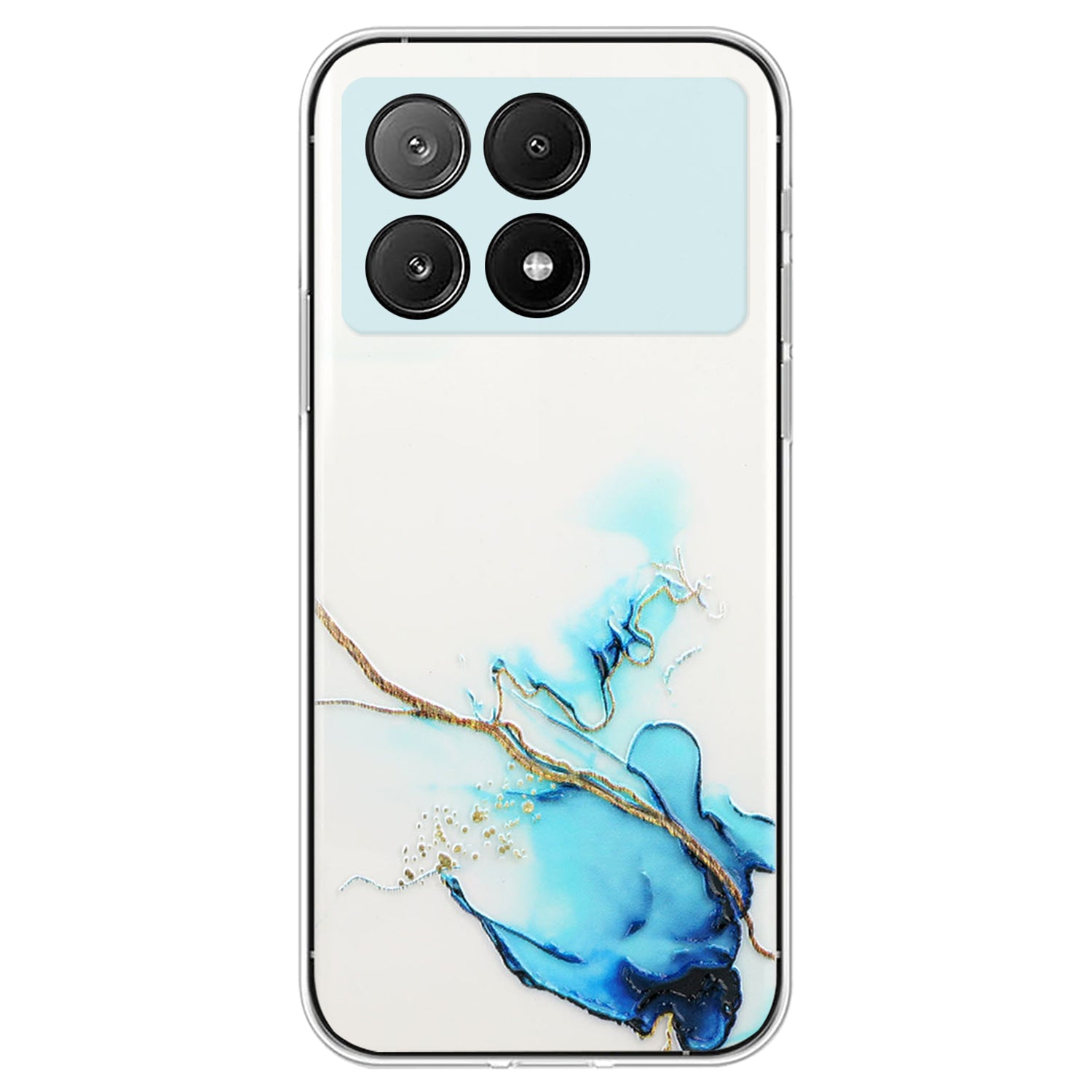 For Xiaomi Redmi K70E 5G / Poco X6 Pro 5G TPU Case Marble Pattern Embossing Shockproof Phone Cover