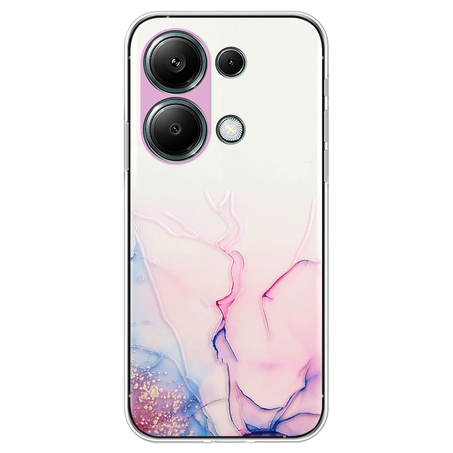 For Xiaomi Poco M6 Pro 4G / Redmi Note 13 Pro 4G Case Embossing Marble Pattern TPU Phone Shell