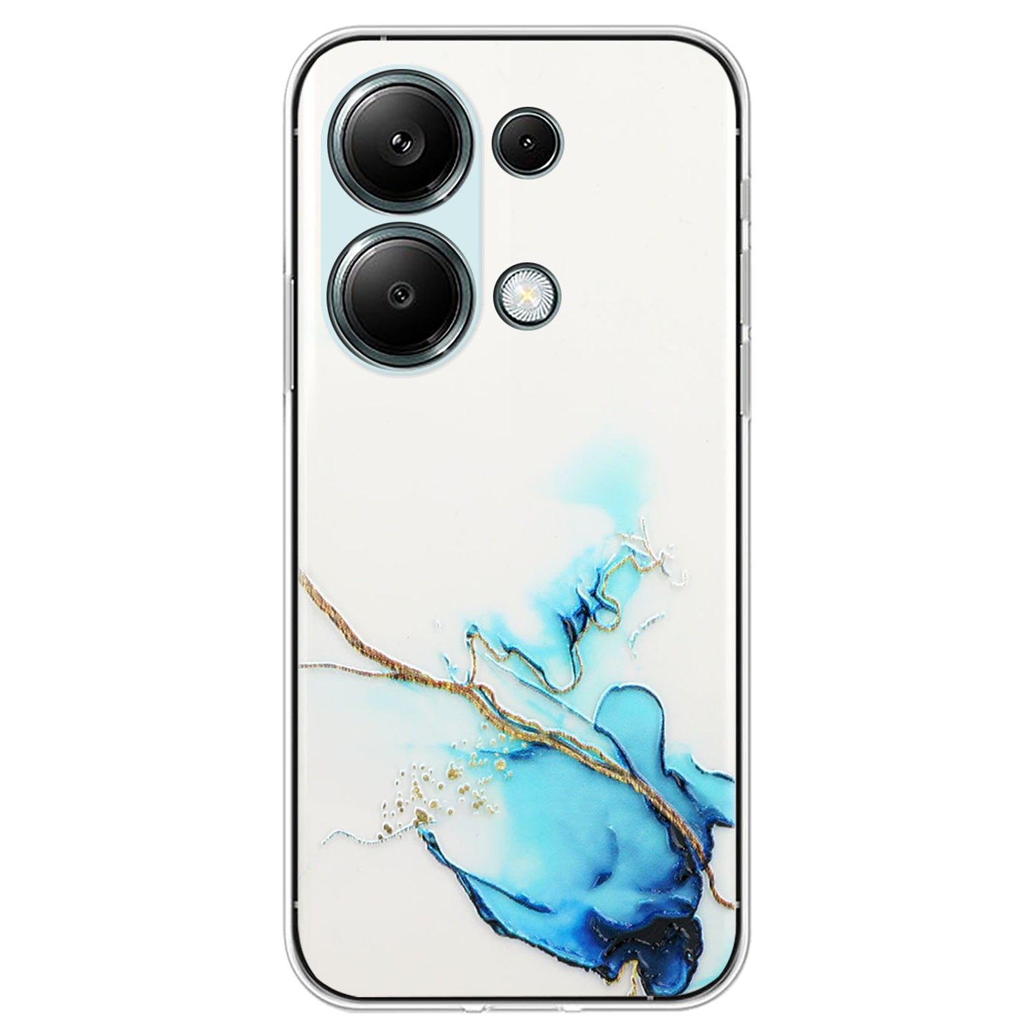 For Xiaomi Poco M6 Pro 4G / Redmi Note 13 Pro 4G Case Embossing Marble Pattern TPU Phone Shell