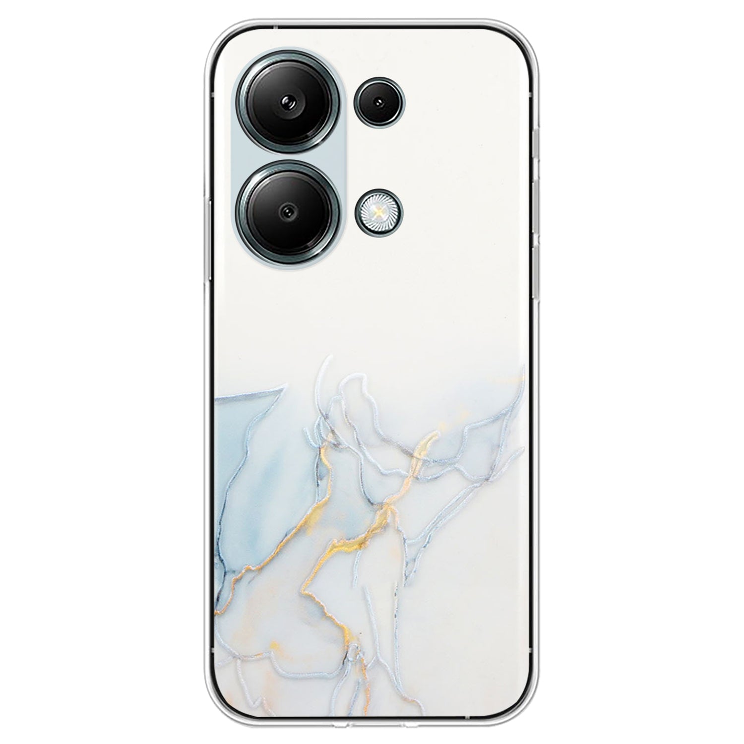 For Xiaomi Poco M6 Pro 4G / Redmi Note 13 Pro 4G Case Embossing Marble Pattern TPU Phone Shell