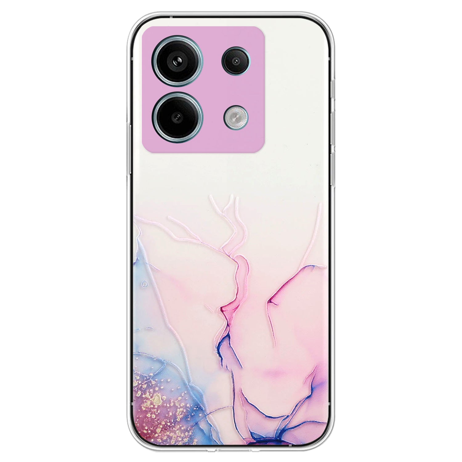 For Xiaomi Poco X6 5G / Redmi Note 13 Pro 5G Phone Case Embossing Marble Pattern TPU Back Cover