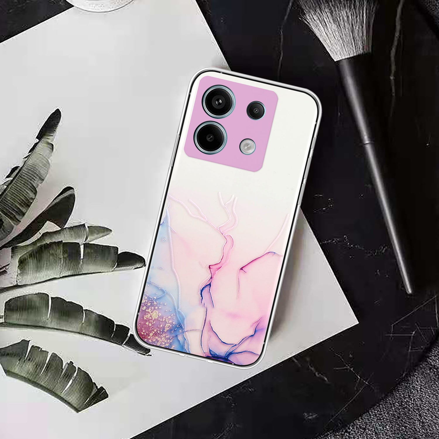 For Xiaomi Poco X6 5G / Redmi Note 13 Pro 5G Phone Case Embossing Marble Pattern TPU Back Cover