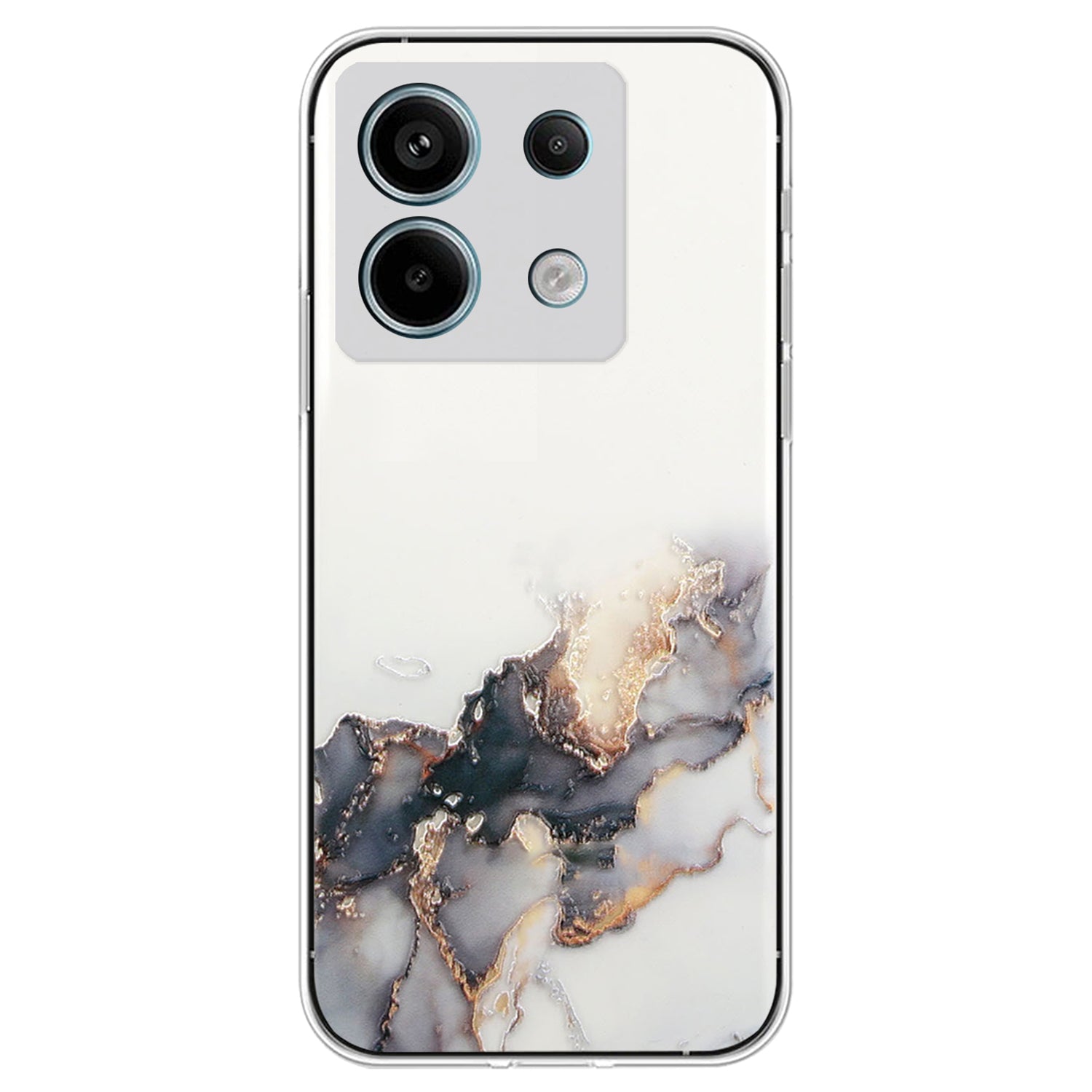 For Xiaomi Poco X6 5G / Redmi Note 13 Pro 5G Phone Case Embossing Marble Pattern TPU Back Cover