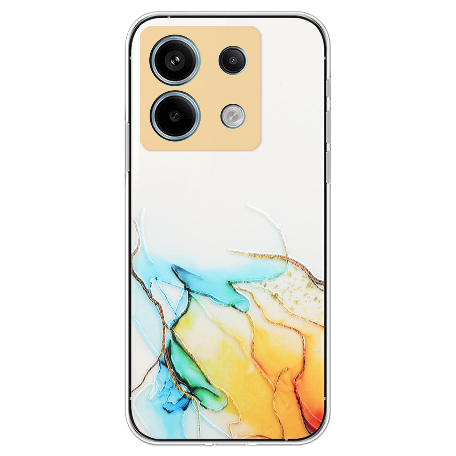 For Xiaomi Poco X6 5G / Redmi Note 13 Pro 5G Phone Case Embossing Marble Pattern TPU Back Cover