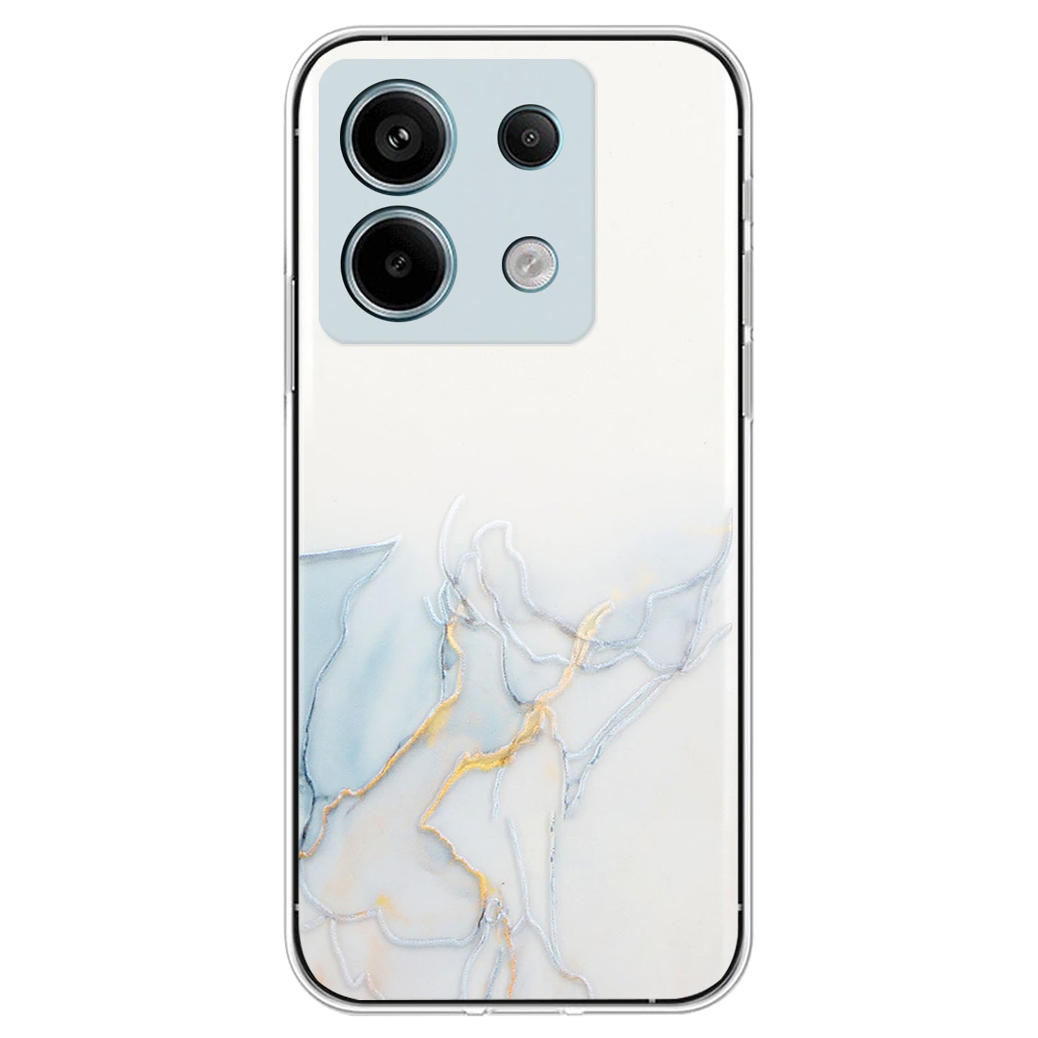 For Xiaomi Poco X6 5G / Redmi Note 13 Pro 5G Phone Case Embossing Marble Pattern TPU Back Cover