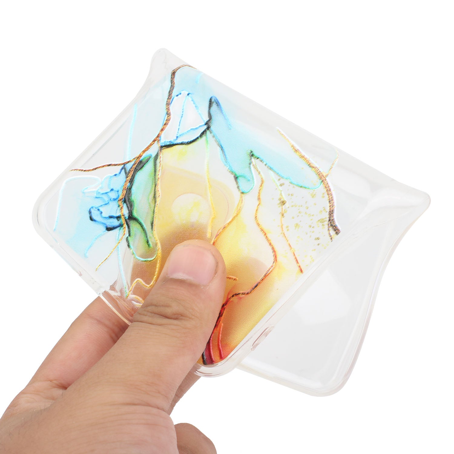 For Xiaomi Poco C65 4G / Redmi 13C 4G Phone Case Flexible TPU Embossing Marble Pattern Back Cover