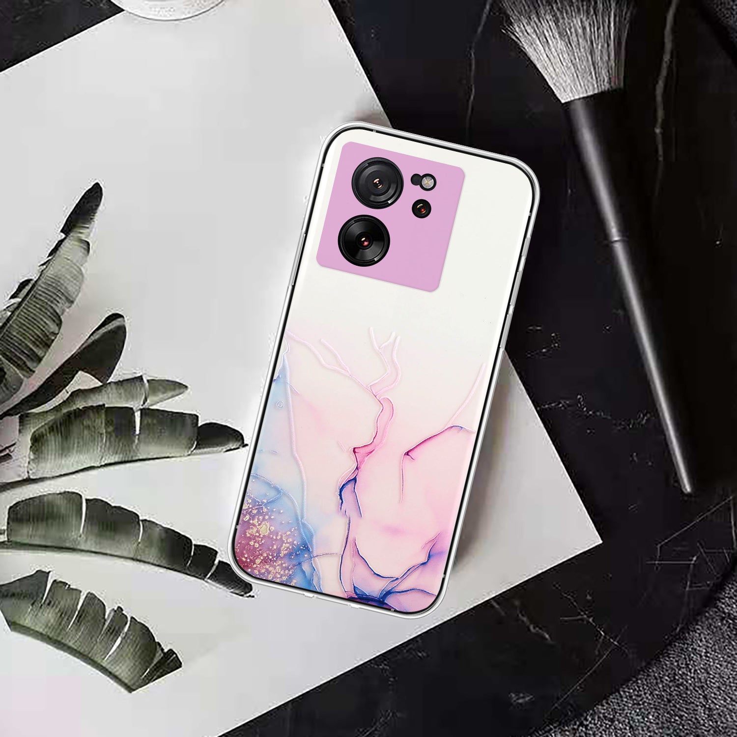 For Xiaomi 13T / 13T Pro / Redmi K60 Ultra Phone Back Case TPU Embossing Marble Pattern Cover
