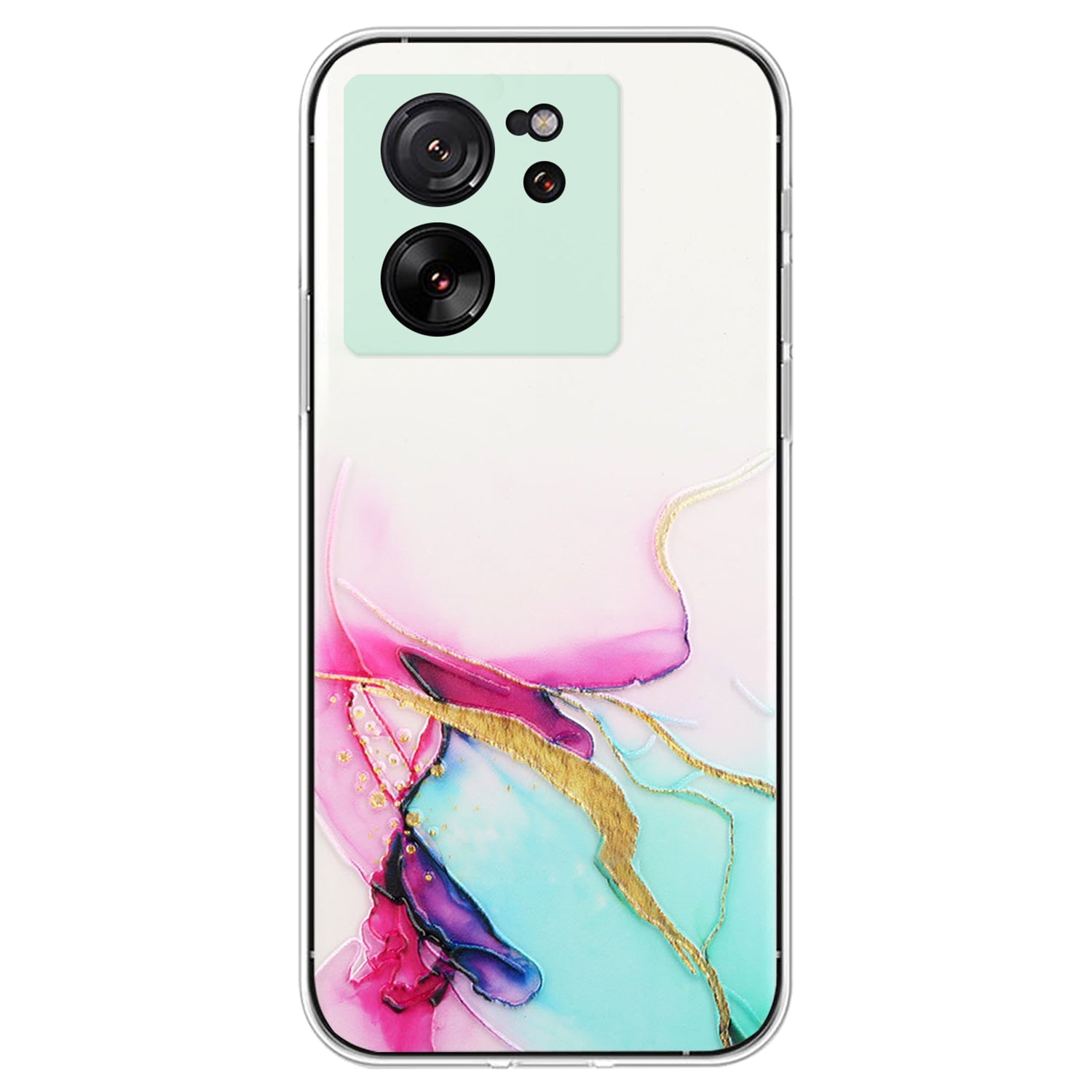 For Xiaomi 13T / 13T Pro / Redmi K60 Ultra Phone Back Case TPU Embossing Marble Pattern Cover