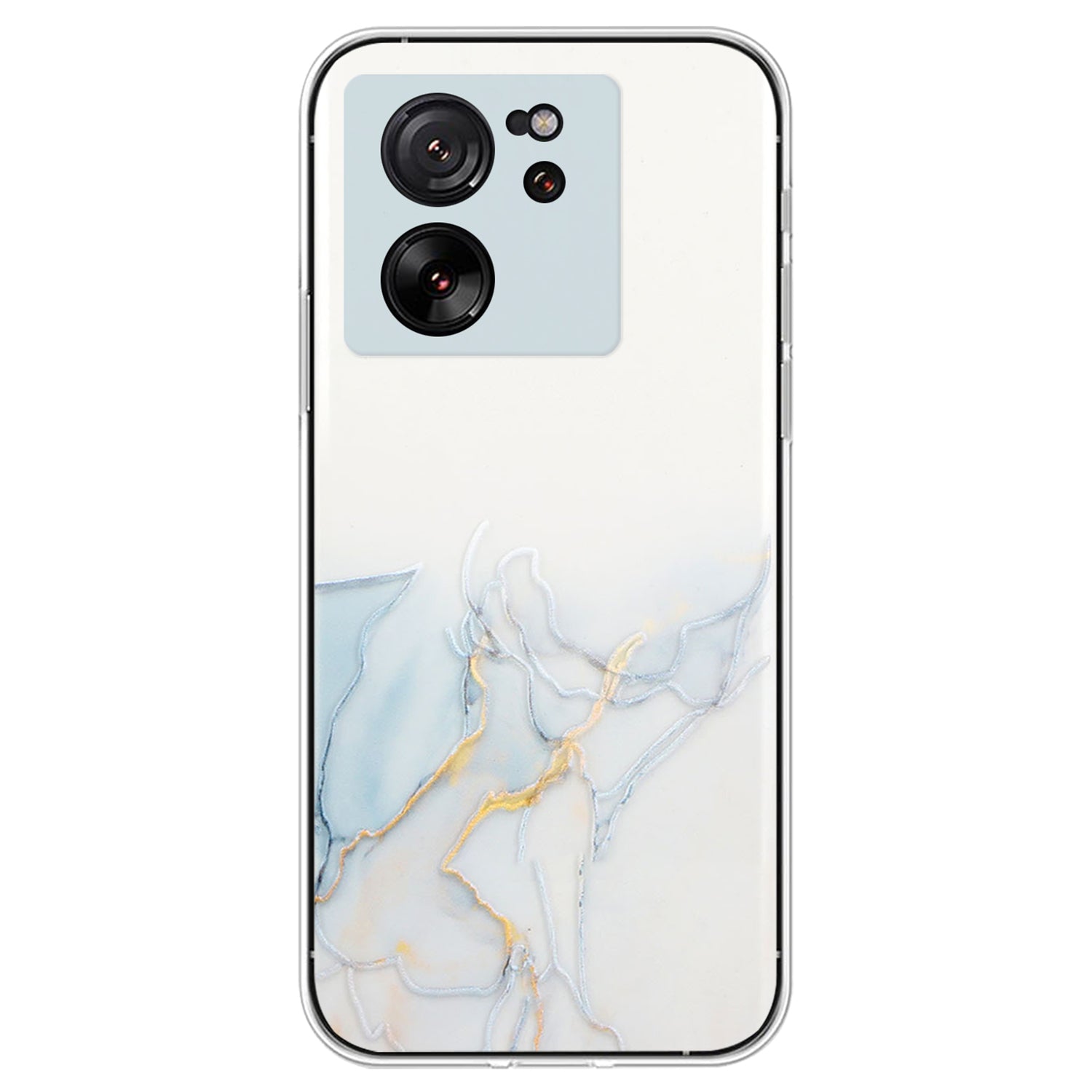 For Xiaomi 13T / 13T Pro / Redmi K60 Ultra Phone Back Case TPU Embossing Marble Pattern Cover