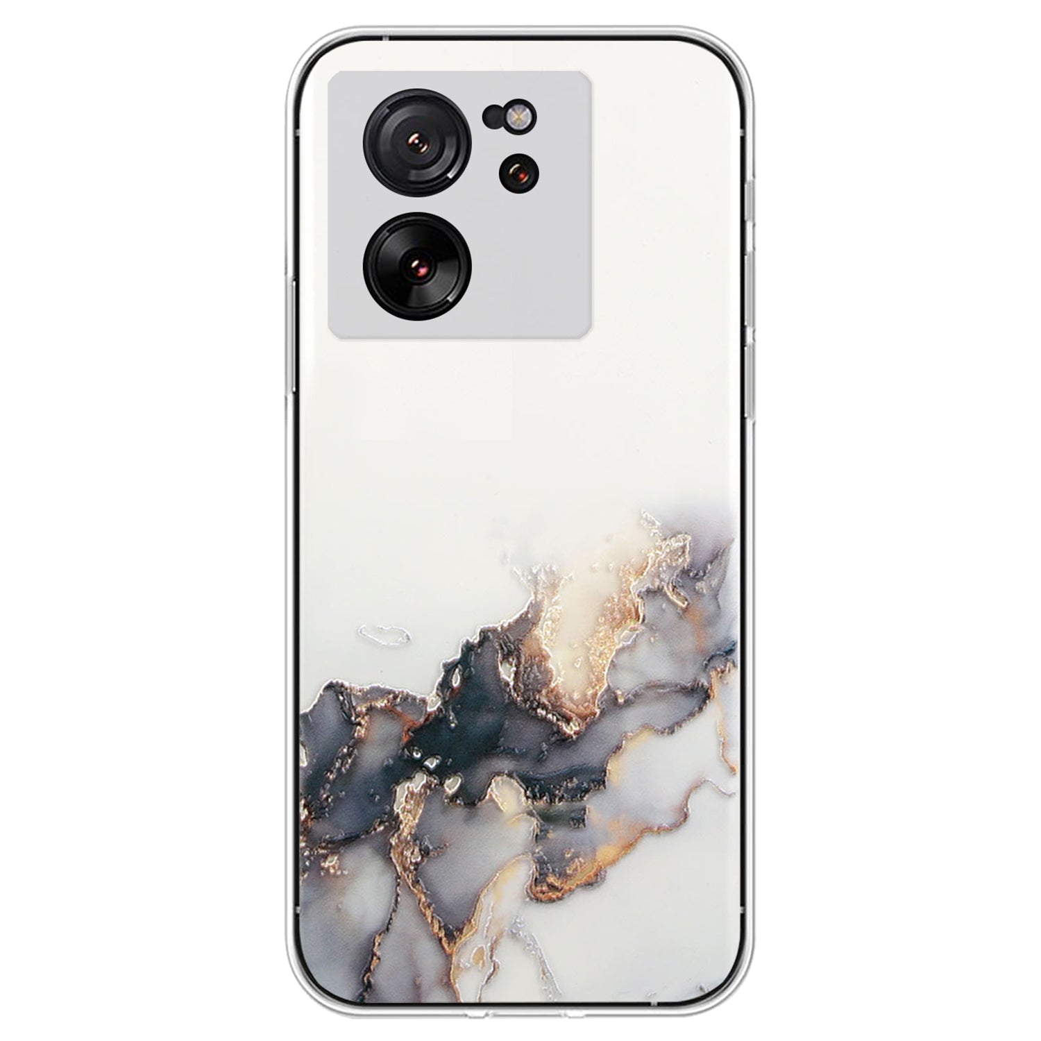 For Xiaomi 13T / 13T Pro / Redmi K60 Ultra Phone Back Case TPU Embossing Marble Pattern Cover