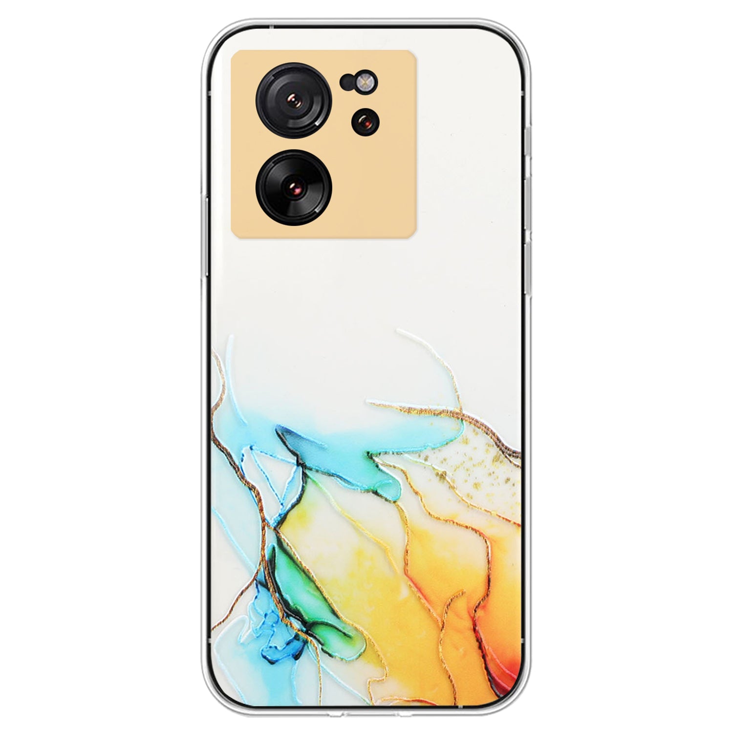 For Xiaomi 13T / 13T Pro / Redmi K60 Ultra Phone Back Case TPU Embossing Marble Pattern Cover