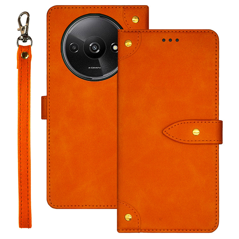 IDEWEI For Xiaomi Redmi A3 / Poco C61 4G Case Card Holder Full Protection Leather Phone Cover
