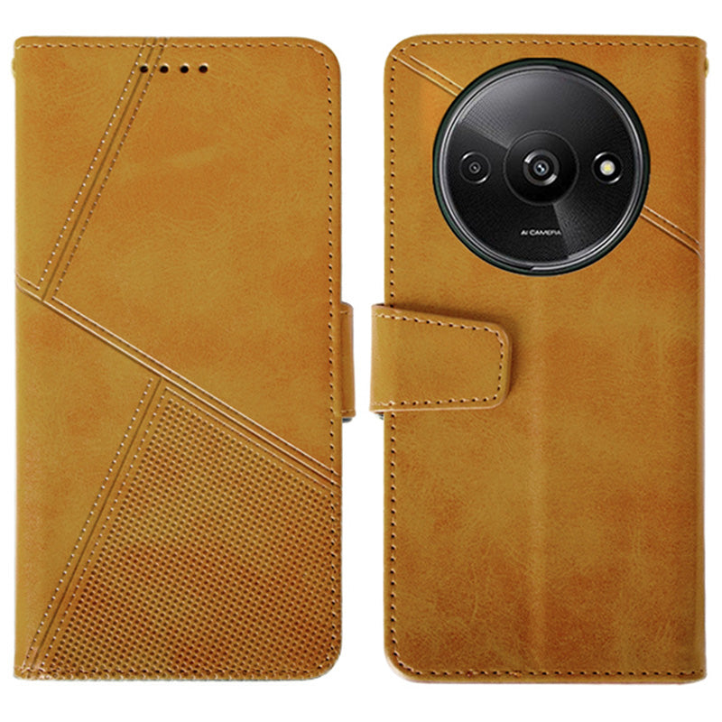 IDEWEI For Xiaomi Redmi A3 / Poco C61 4G Case Calf Texture Wallet PU Leather Flip Phone Cover