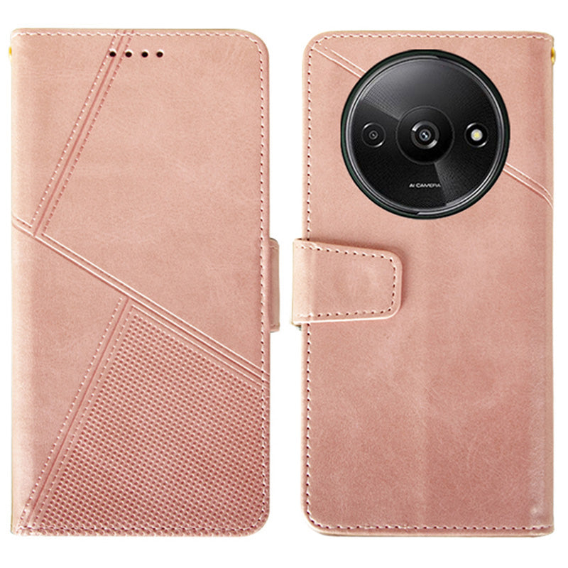 IDEWEI For Xiaomi Redmi A3 / Poco C61 4G Case Calf Texture Wallet PU Leather Flip Phone Cover