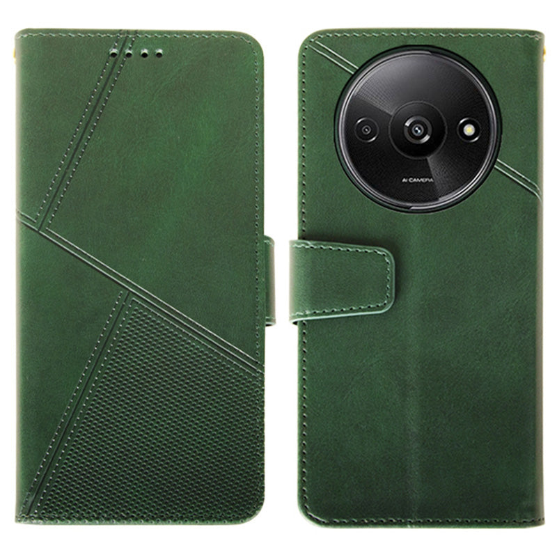 IDEWEI For Xiaomi Redmi A3 / Poco C61 4G Case Calf Texture Wallet PU Leather Flip Phone Cover