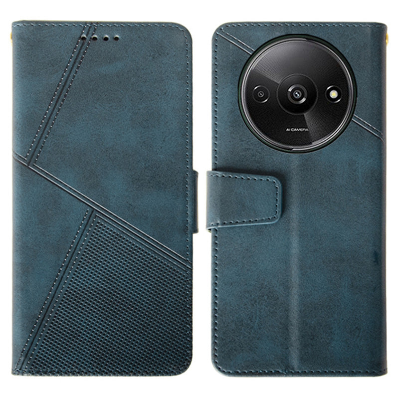IDEWEI For Xiaomi Redmi A3 / Poco C61 4G Case Calf Texture Wallet PU Leather Flip Phone Cover