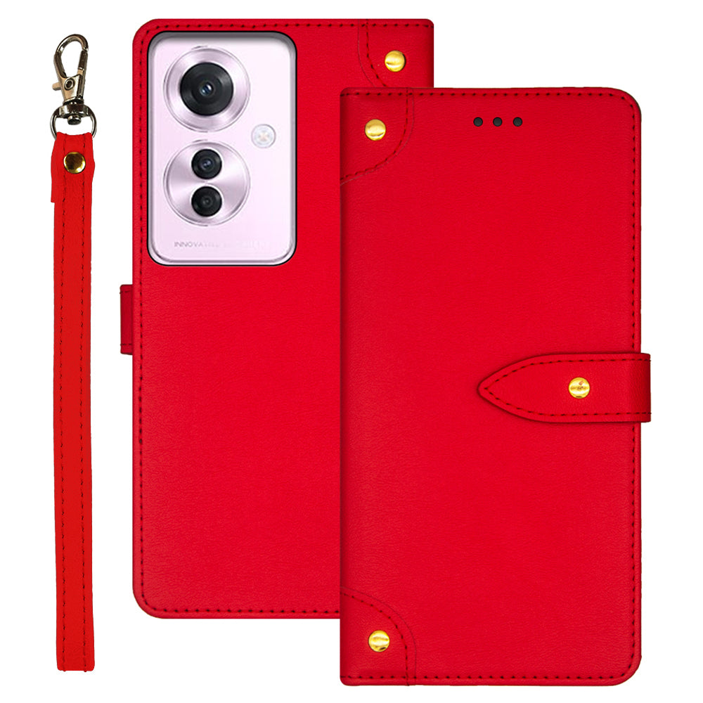 IDEWEI For Oppo Reno11 F 5G Case Card Slots PU Leather + TPU Protective Phone Cover