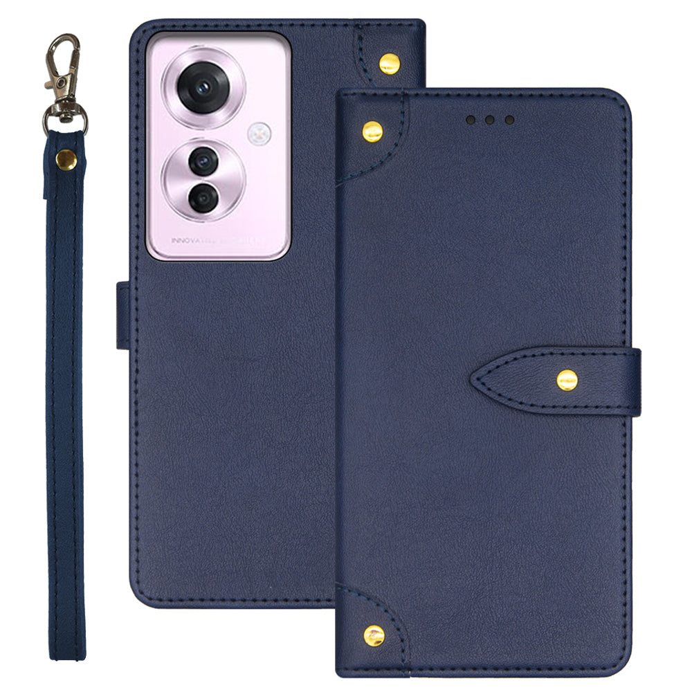 IDEWEI For Oppo Reno11 F 5G Case Card Slots PU Leather + TPU Protective Phone Cover
