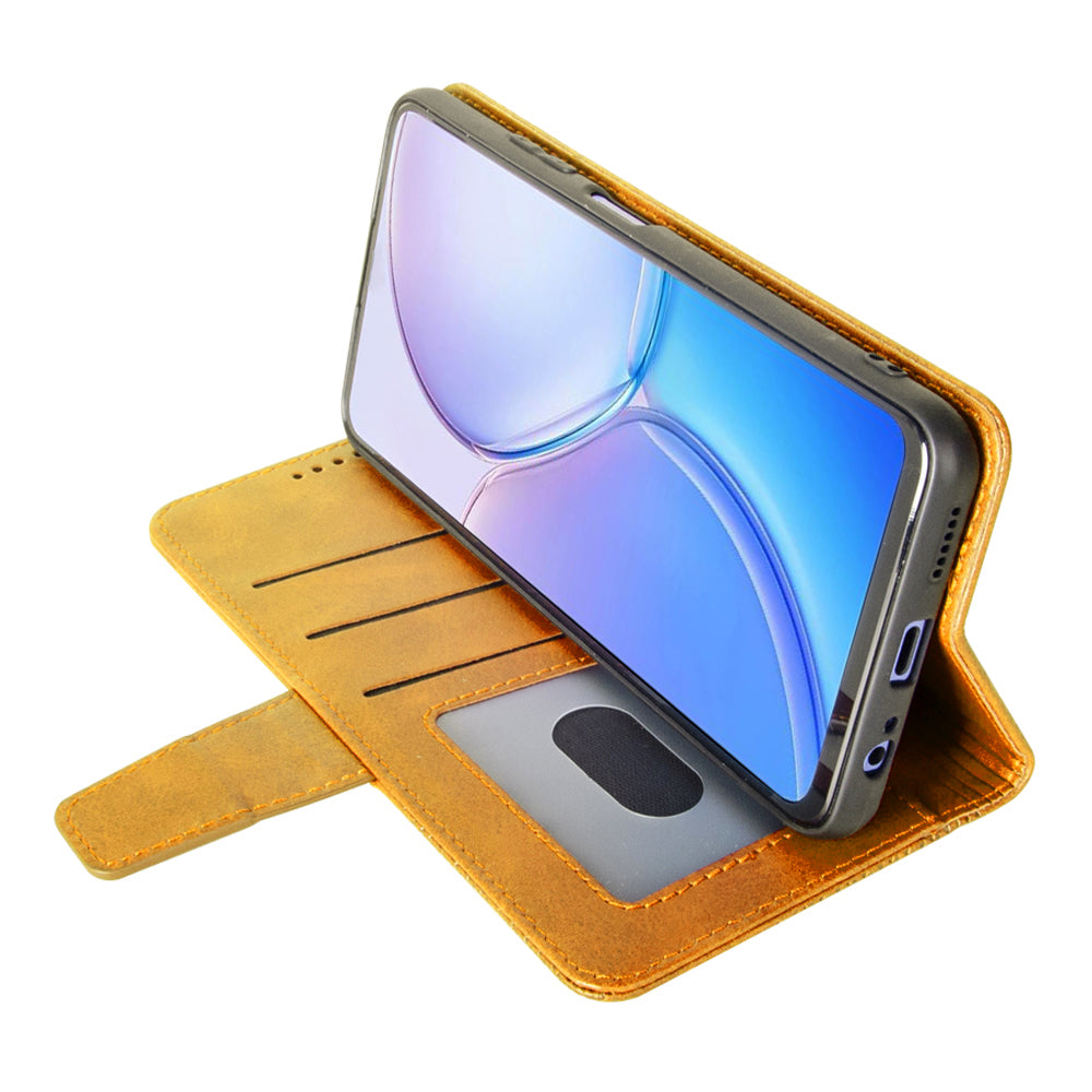 IDEWEI For Oppo Reno11 F 5G Leather Case Calf Texture Wallet Shockproof Cover