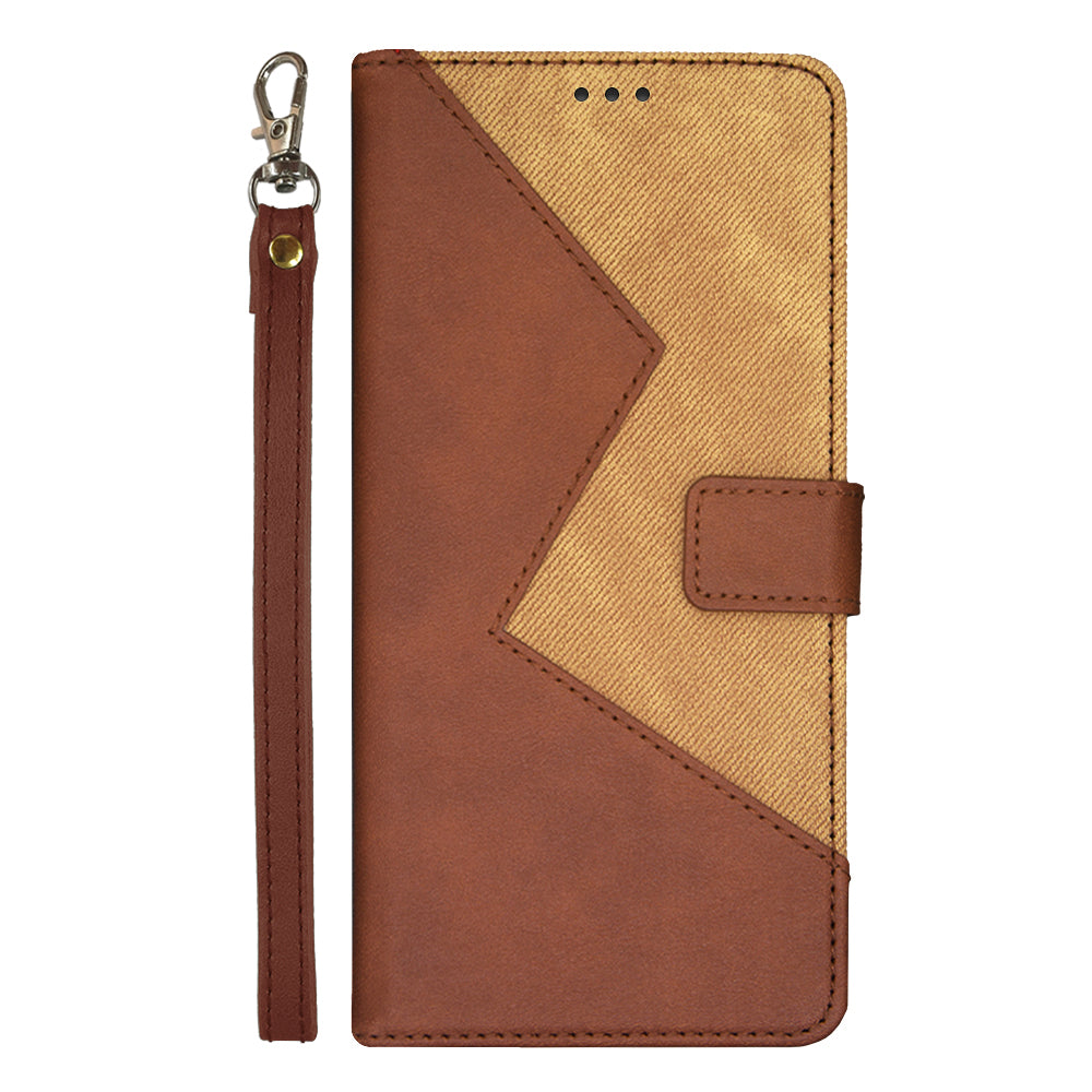 IDEWEI For Xiaomi 14 Ultra Case Card Slots Color Splicing Phone Leather Cover