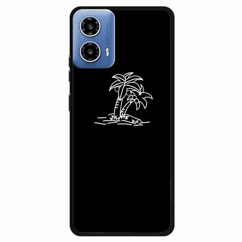 For Motorola Moto G34 5G Case TPU Linear Pattern Printing Back Phone Cover