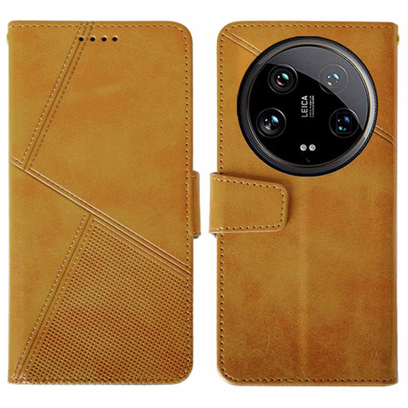 IDEWEI For Xiaomi 14 Ultra Leather Case Calf Texture Phone Wallet Cover