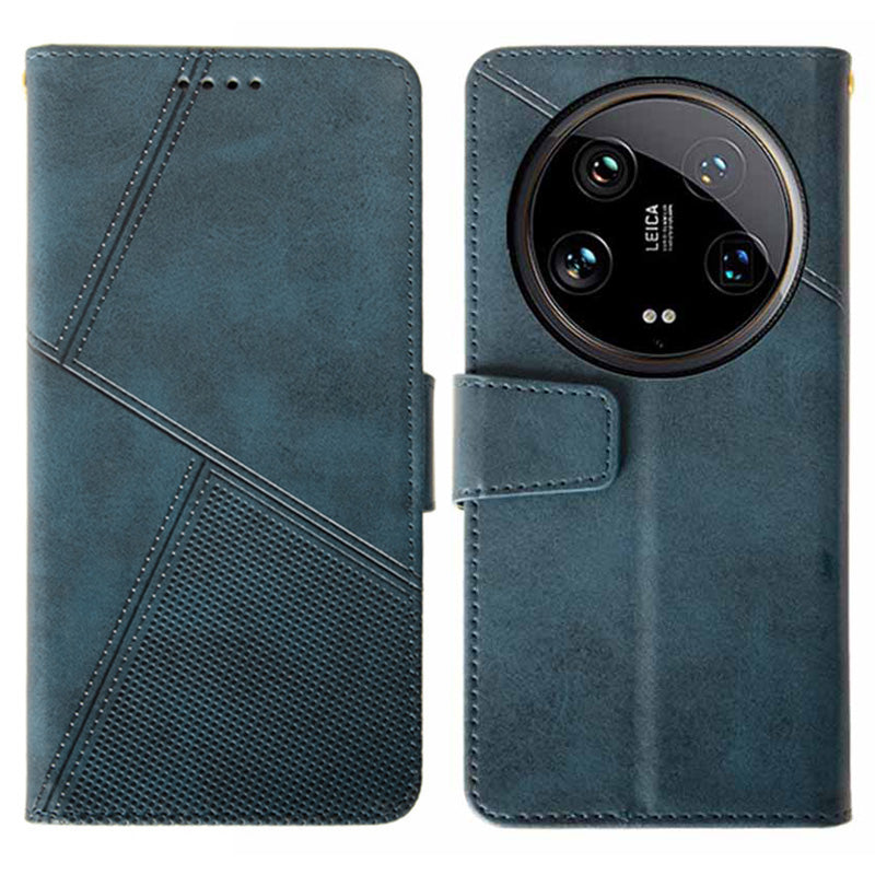 IDEWEI For Xiaomi 14 Ultra Leather Case Calf Texture Phone Wallet Cover