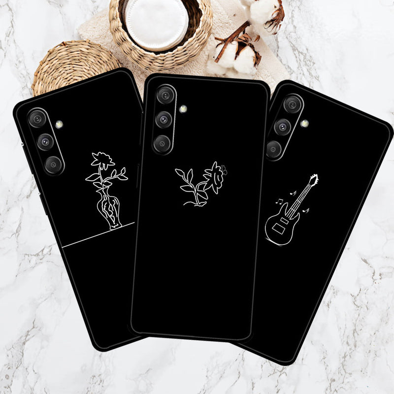 For Samsung Galaxy S24+ Back Case Lines Pattern Printing TPU Phone Cover