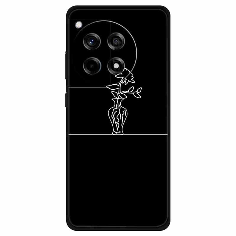 For OnePlus Ace 3 5G / 12R 5G Shockproof Case Linear Pattern Printing TPU Phone Cover