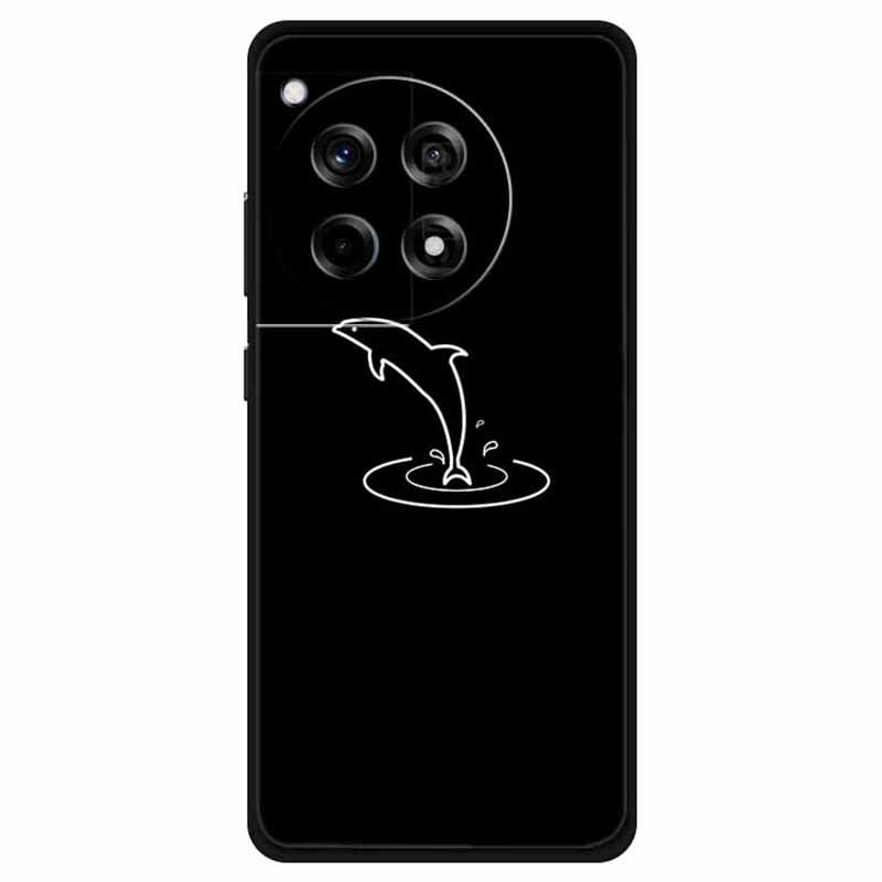 For OnePlus Ace 3 5G / 12R 5G Shockproof Case Linear Pattern Printing TPU Phone Cover