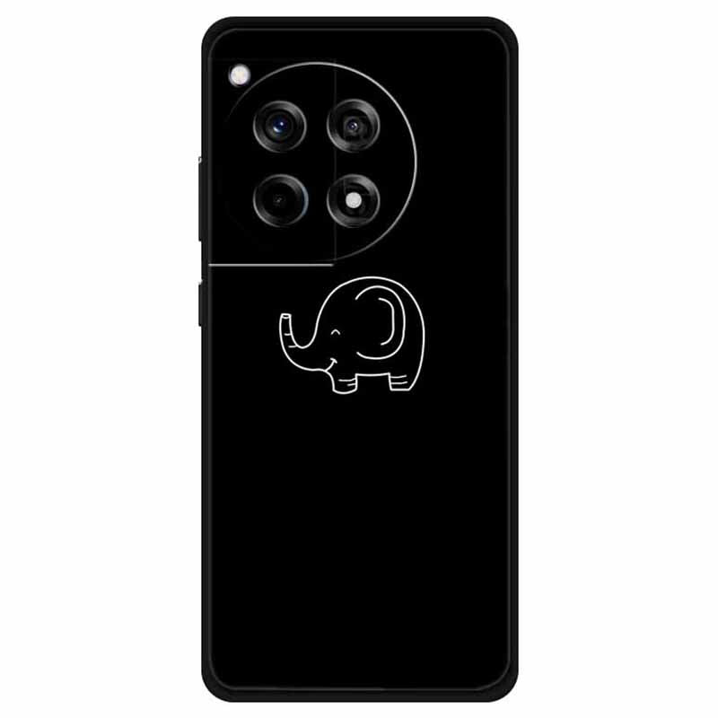 For OnePlus Ace 3 5G / 12R 5G Shockproof Case Linear Pattern Printing TPU Phone Cover