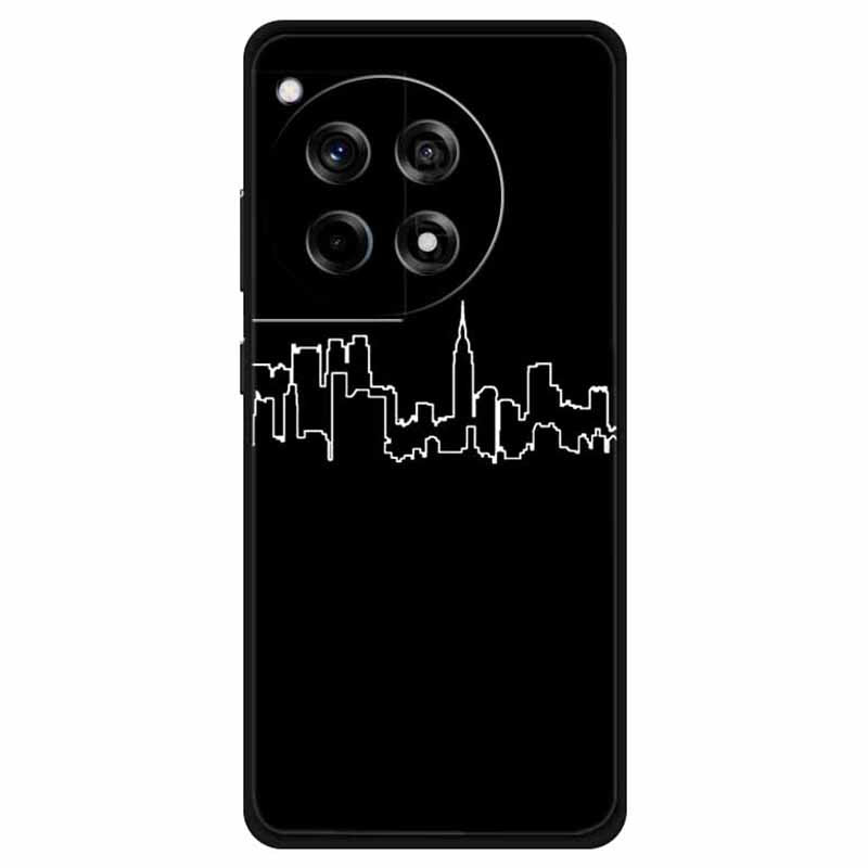 For OnePlus Ace 3 5G / 12R 5G Shockproof Case Linear Pattern Printing TPU Phone Cover
