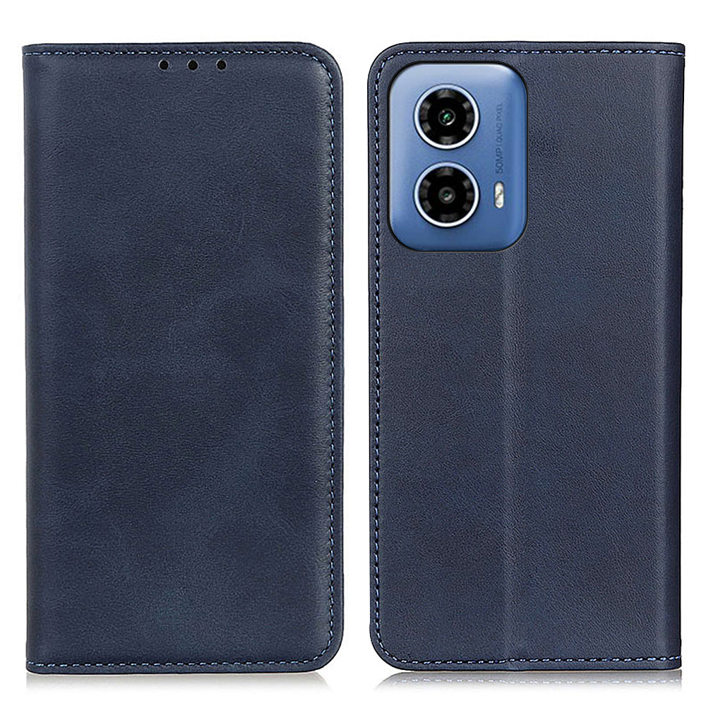 For Motorola Moto G34 5G Magnetic Phone Case Split Leather Flip Folio Stand Cover