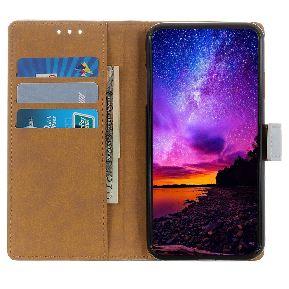 For Motorola Moto G34 5G Case Leather Wallet Magnetic Clasp Cell Phone Cover