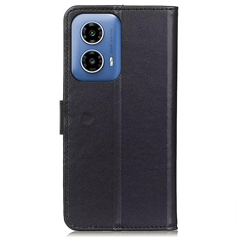 For Motorola Moto G34 5G Case Leather Wallet Magnetic Clasp Cell Phone Cover