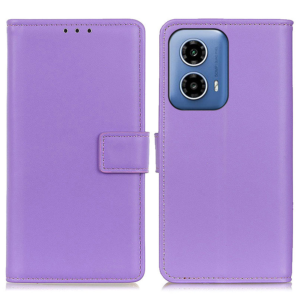 For Motorola Moto G34 5G Case Leather Wallet Magnetic Clasp Cell Phone Cover