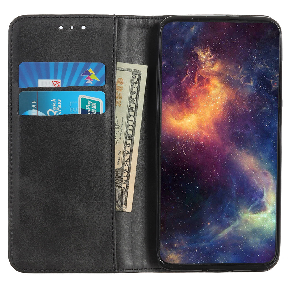 For Realme C67 4G Case Split Leather+TPU Phone Stand Cover