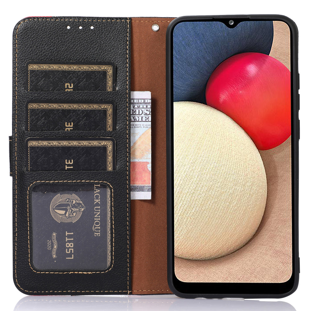 KHAZNEH For Realme C67 4G Case Litchi Texture Wallet Shock-Absorbent Phone Cover