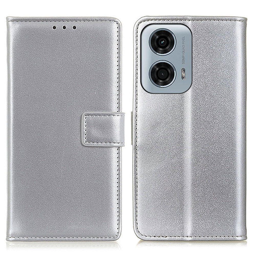 For Motorola Moto G04 4G / G24 4G Case Magnetic Leather Card Holder Smart Phone Cover