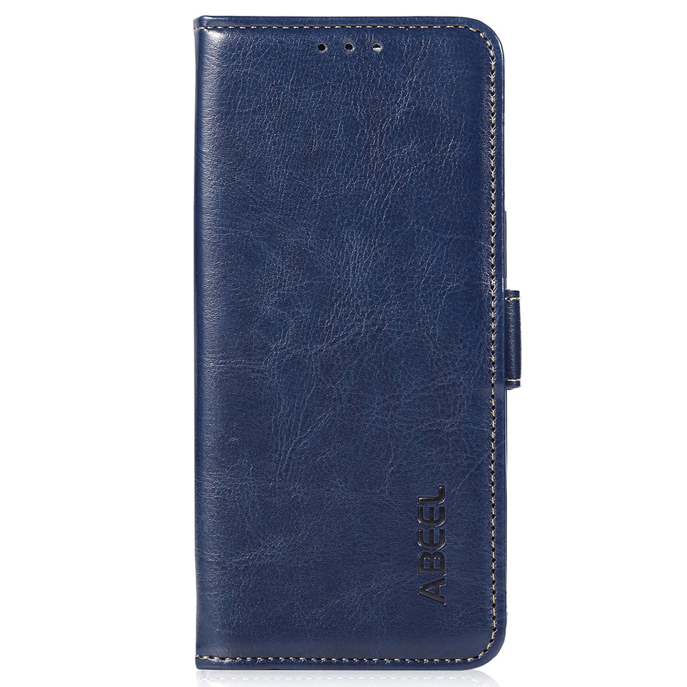 ABEEL For Motorola Moto G04 4G / G24 4G Magnetic Case Crazy Horse Texture Wallet Phone Cover