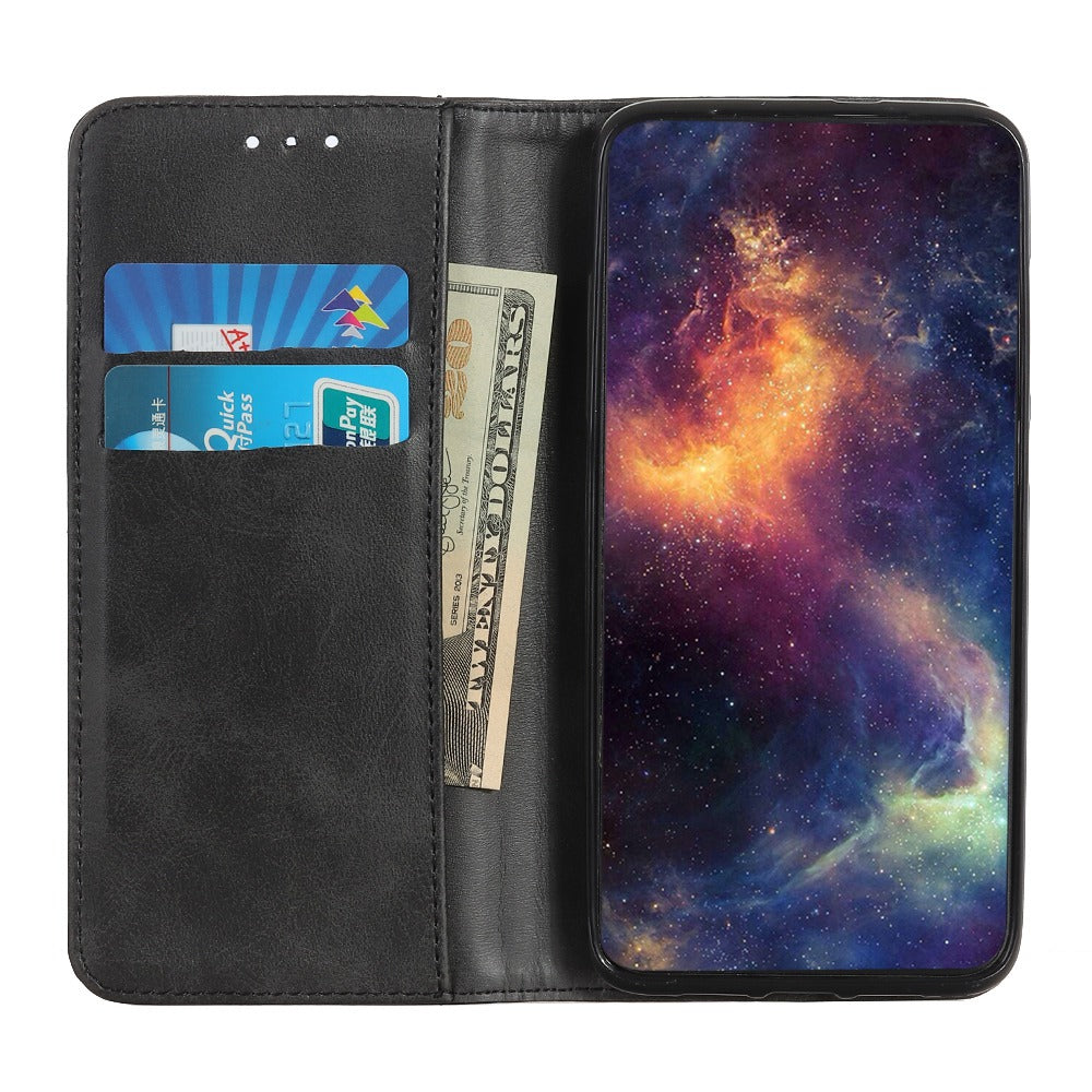 For Motorola Moto G04 4G / G24 4G Magnetic Case Cowhide Texture Wallet Phone Cover