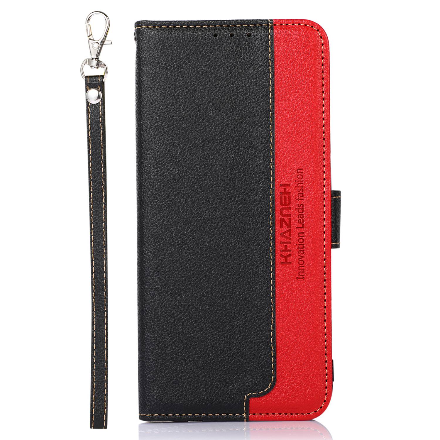 KHAZNEH For Motorola Moto G04 4G / G24 4G Cell Phone Cases Litchi Texture RFID Blocking Cover