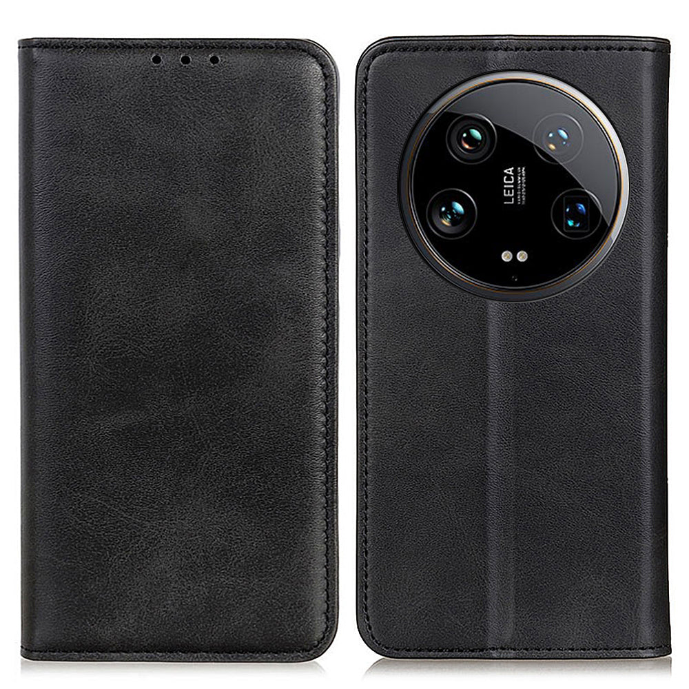 For Xiaomi 14 Ultra Magnetic Case Split Leather+TPU Flip Stand Phone Cover