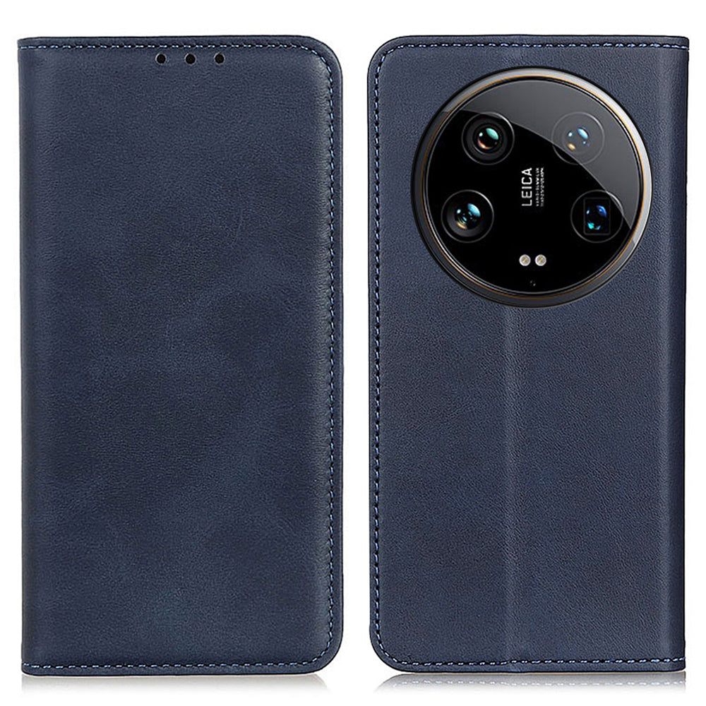 For Xiaomi 14 Ultra Magnetic Case Split Leather+TPU Flip Stand Phone Cover