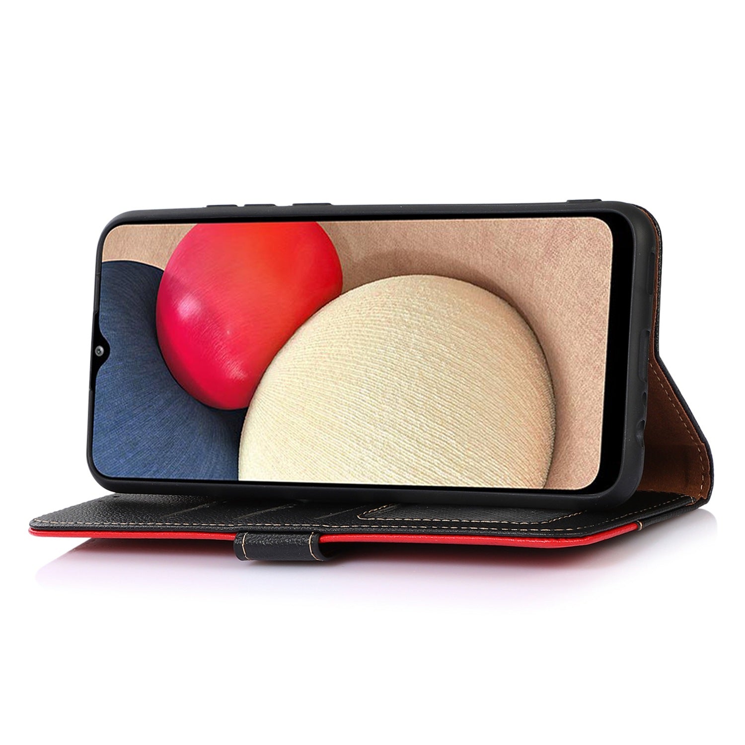 KHAZNEH For Xiaomi 14 Ultra Cell Phone Cases RFID Blocking Bump Proof Cover with Hand Strap